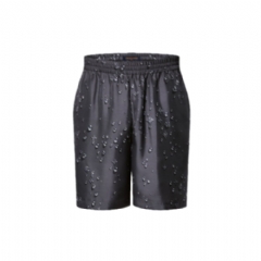 Louis Vuitton Men Monogram Silk Shorts 1AJBZJ