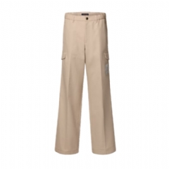 Louis Vuitton Men Embroidered Cotton Cargo Pants 1AJTZP