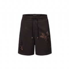 Louis Vuitton Men Embellished Jersey Shorts 1AHCJM