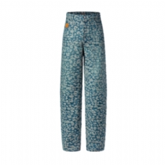 Louis Vuitton Men Jacquard Workwear Denim Pants 1AILSC