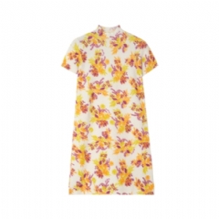 Burberry Women Floral Cotton Blend Dress Allium purple 81262761