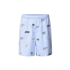 Louis Vuitton Men LV x The Darjeeling Limited Embroidered Striped Shorts 1AJUXE