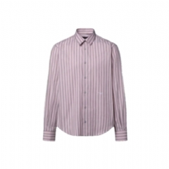 Louis Vuitton Men Striped Long-Sleeved Shirt 1AJUUY