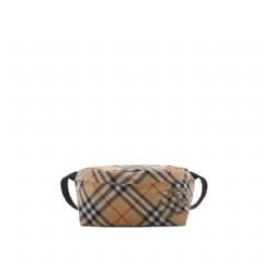 Burberry Men Check Belt Bag Sand 80917801