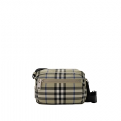 Burberry Men Check Crossbody Bag Lichen beige 81203641