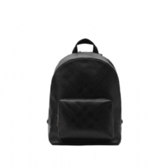Burberry Men Embossed Check Backpack Black 81060101