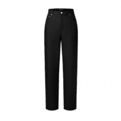 Louis Vuitton Men LV Cotton Workwear Pants Black 1AHCOT