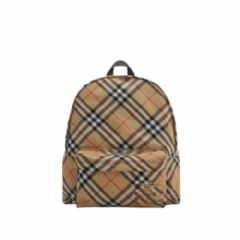 Burberry Men Check Backpack Sand 80913121