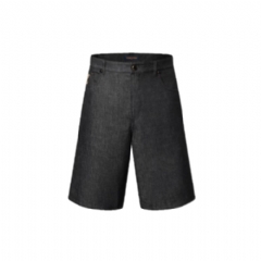 Louis Vuitton Men Chambray Shorts 1AHVC7
