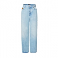 Louis Vuitton Men Wide Leg Fit Denim Pants 1AGIWQ