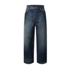 Louis Vuitton Men Wide Leg Denim Pants 1AIMOB