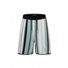 Louis Vuitton Men Striped Crochet Shorts 1AHVOW
