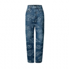 Louis Vuitton Men Monogram Denim Skate Pants 1AILUV