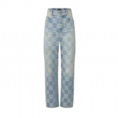 Louis Vuitton Men Damier Denim Skate Pants 1AHCOJ