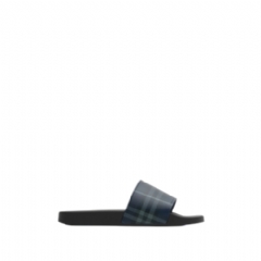 Burberry Men Check Slides Storm blue 81141111