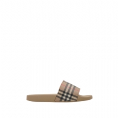 Burberry Men Check Slides Archive beige 81249411