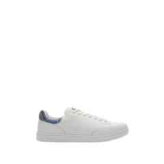 Burberry Men Leather Set Sneakers​ Porcelain white/wave blue 81230311