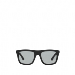 Burberry Men Embossed Check Square Sunglasses Black 40845171