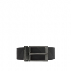 Burberry Men Reversible Check Belt Charcoal/graphite 80653411