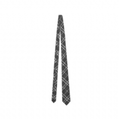 Burberry Men Check Silk Tie Charcoal 80172651​