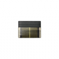 Burberry Men Tall Check Card Case Thicket green 81188351