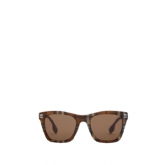 Burberry Men Check Square Sunglasses Birch brown 40821151