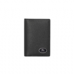 Burberry Men Knight Stamp Bifold Card Case Black 81130981