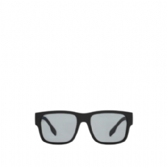 Burberry Men Logo Detail Square Frame Sunglasses Black 40822951