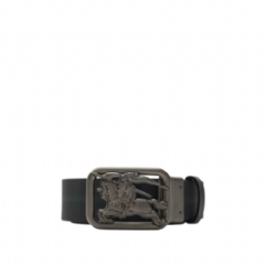 Burberry Men Reversible Check Rider Belt Black/charcoal grey 81247631