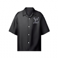 Louis Vuitton Men Printed Signature Silk Shirt 1AIMHU