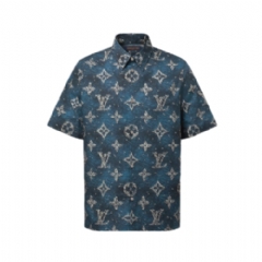 Louis Vuitton Men Printed Monogram Short-Sleeved Shirt 1AHVTY
