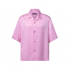 Louis Vuitton Men Graphic Jacquard Short-Sleeved Shirt 1AIMHA