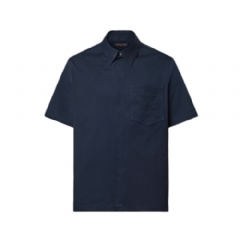 Louis Vuitton Men Monogram Pocket Short-Sleeved Shirt 1AHVYF