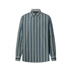Louis Vuitton Men Striped Oversized Shirt 1AHVTR