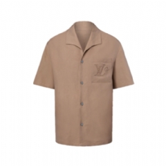 Louis Vuitton Men Embroidered Summer Shirt 1AHVUQ