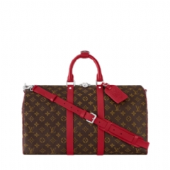 Louis Vuitton Men Keepall Bandoulière 45 Sari Red M13808