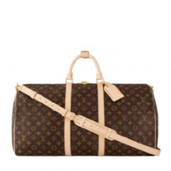 Louis Vuitton Men Keepall Bandoulière 55 Monogram Canvas M41414