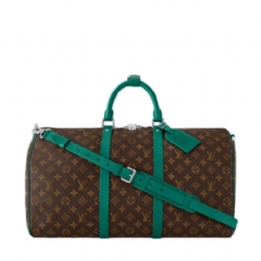 Louis Vuitton Men Keepall Bandoulière 50 Borneo Green M12630