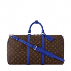Louis Vuitton Men Keepall Bandoulière 50 Indigo Blue M12633