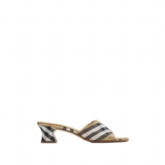 Burberry Women Check Sloane Mules​ Sand beige 81195231
