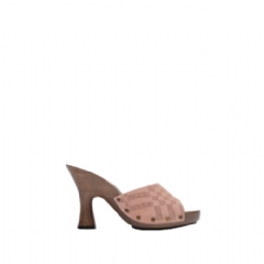 Burberry Women Check Suede Potter Mules​ Peony pink 81207141