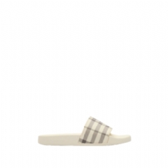 Burberry Women Check Slides Light beige 81192831