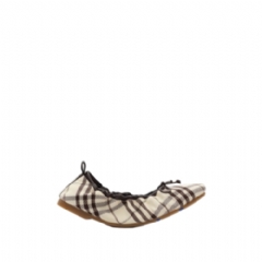 Burberry Women Check Fawn Ballerinas​ Light beige 81215331