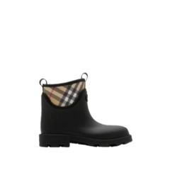 Burberry Women Rubber Marsh Stamp Low Boots​ Black 81117121