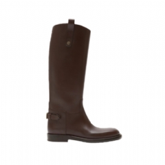 Burberry Women Leather Cavalier Boots Treacle brown 81149391