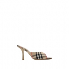 Burberry Women Check Mews High Sandals​ Sand beige 81230651