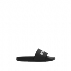 Burberry Women Logo Slides Black/white 81236181