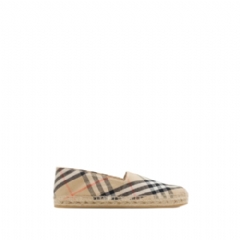 Burberry Women Check Mews Espadrilles​ Sand 81091801