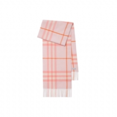 Burberry Women Check Cashmere Scarf Sugar 81126351