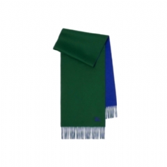 Burberry Women Reversible Cashmere Scarf Dark fern green/knight 81100131